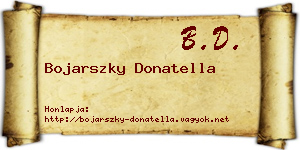 Bojarszky Donatella névjegykártya
